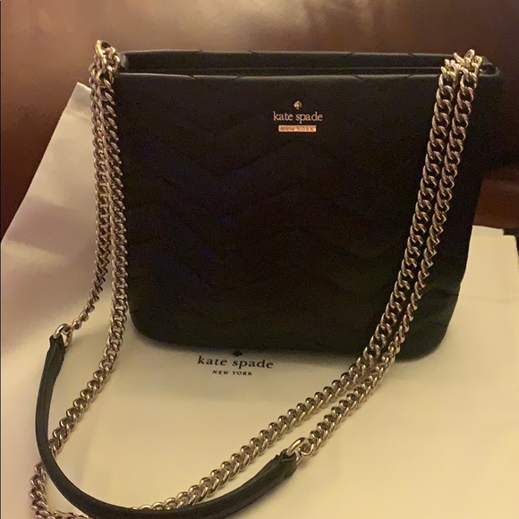 kate spade Handbags - Kate Spade black quilted crossbody bag